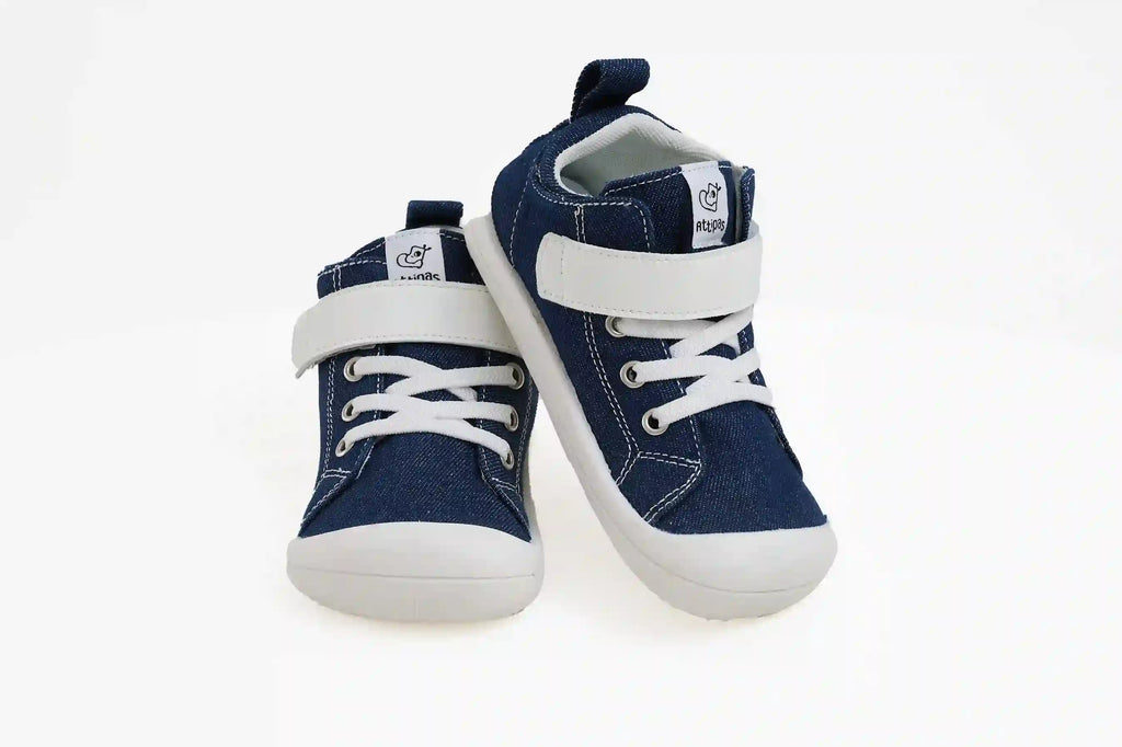 Attipas Denim Skin Shoes - Deep Blue