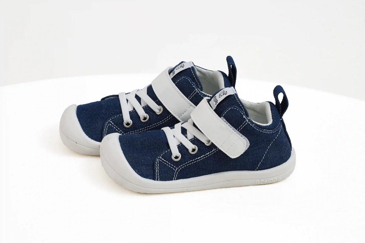 Attipas Denim Skin Shoes - Deep Blue