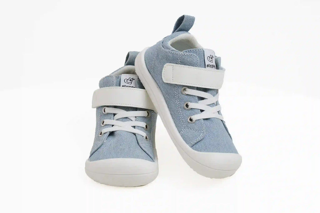Attipas Denim Skin Shoes - Light Blue